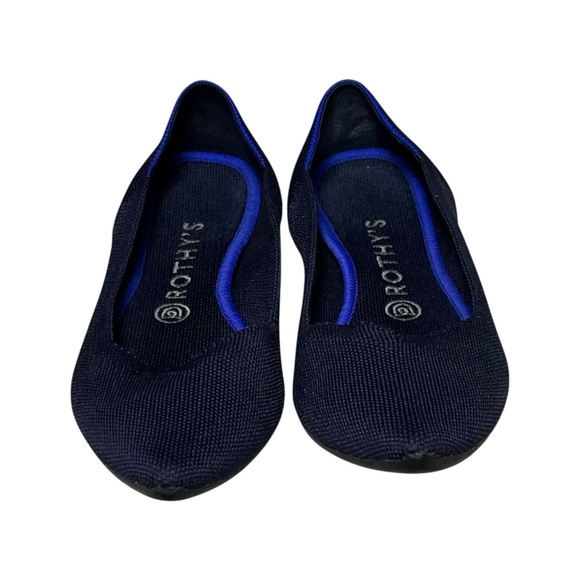Rothy’s The Point Navy Blue Ballet Flats Women's Size 10 Machine Washable - Picture 9 of 12